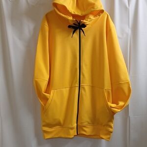 Yellow Zip-Up Hoodie